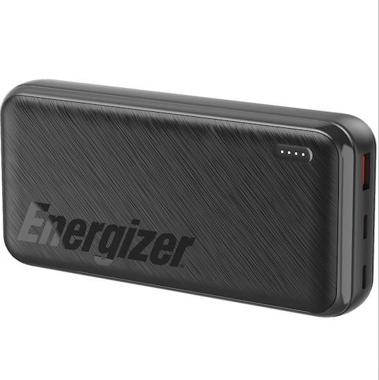Energizer Power Bank 20000mAh 22.5W με Θύρα USB-A και 2 Θύρες USB-C Power Delivery Μαύρο - Image 1