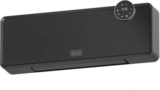 Black & Decker Κεραμικό Αερόθερμο Δωματίου Τοίχου Μαύρο 2500W - Image 1
