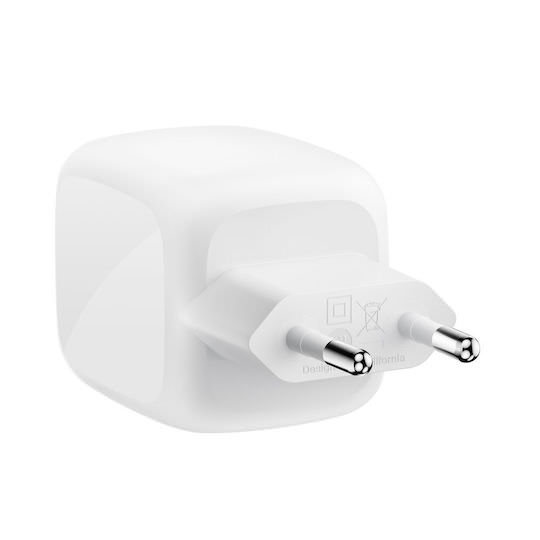 Belkin Φορτιστής Χωρίς Καλώδιο GaN με 2 Θύρες USB-C 67W Power Delivery Λευκός (BoostCharge Pro) - Image 1