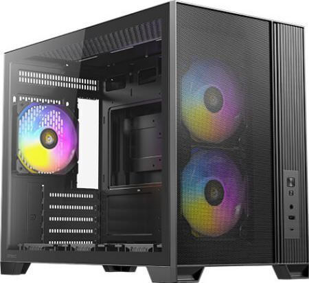 Antec FLUX M Gaming Micro Tower Κουτί Υπολογιστή με Πλαϊνό Παράθυρο Μαύρο - Image 1