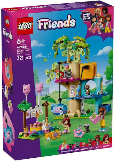 LEGO Friends Cat Birthday Party & Tree House για 6+ Ετών 321τμχ - Image 1
