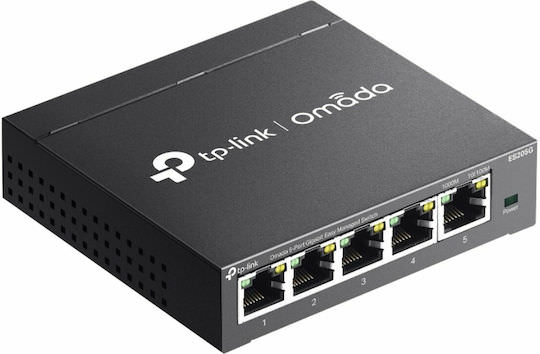 TP-LINK ES205G v1 Managed L2 Switch με 5 Θύρες Gigabit (1Gbps) Ethernet και 5 SFP Θύρες - Image 1