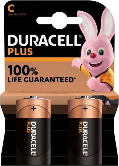 Duracell Plus Αλκαλικές Μπαταρίες C 1.5V 2τμχ - Image 1