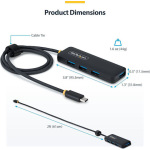 StarTech USB 3.2 Hub 4 Θυρών με σύνδεση USB-C - Image 4