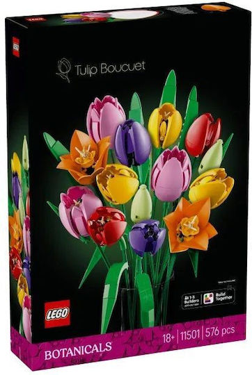 LEGO Botanical Collection Tulip Bouquet για 18+ Ετών 576τμχ - Image 1