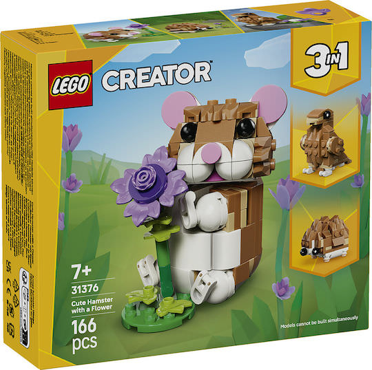 LEGO Creator 3-in-1 Cute Hamster with a Flower για 7+ Ετών 166τμχ - Image 1