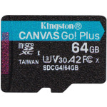 Kingston Canvas Go Plus microSDXC 64GB Class 10 U3 V30 A2 UHS-I με αντάπτορα - Image 4
