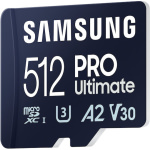 Samsung PRO Ultimate microSDXC 512GB Class 10 U3 V30 A2 UHS-I με αντάπτορα