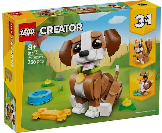 LEGO Creator 3-in-1 Cute Animals: Playful Puppy Dog για 8+ Ετών 336τμχ - Image 1