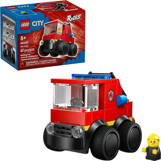 LEGO City Rides – Fire Truck για 5+ Ετών 67τμχ - Image 1
