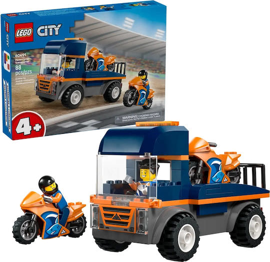 LEGO City Motorcycle Transporter για 4+ Ετών 88τμχ - Image 1