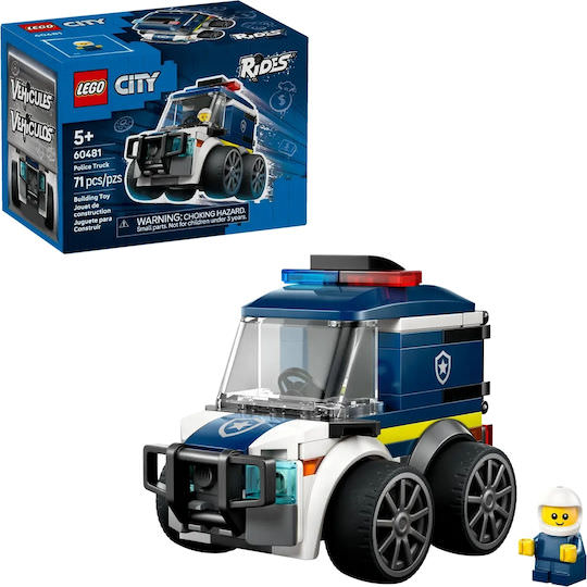 LEGO City Rides – Police Truck για 5+ Ετών 71τμχ - Image 1