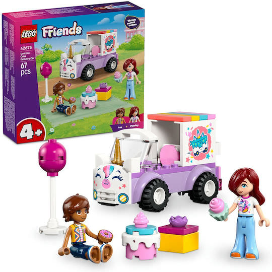 LEGO Friends Unicorn Cake Delivery Car για 4+ Ετών 67τμχ - Image 1