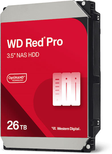 Western Digital Red Pro 26TB HDD Σκληρός Δίσκος 3.5" SATA III με 512MB Cache για NAS - Image 1