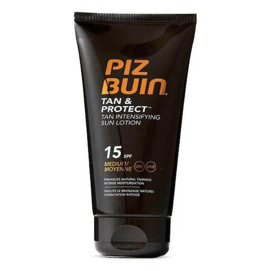 Piz Buin Tan & Protect Αδιάβροχη Αντηλιακή Κρέμα για το Σώμα SPF15 150ml - Image 1