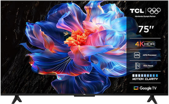 TCL Smart Τηλεόραση 75" 4K UHD LED P6K HDR (2025) 75P69K - Image 1