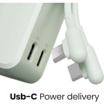 Cygnett Thumboost Power Bank 5000mAh 20W με 2 Θύρες USB-C Πράσινο - Image 3