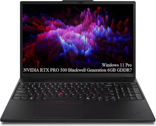 Lenovo ThinkPad P16s Gen 4 16" IPS FHD+ (Ultra 7-255H/32GB/1TB SSD/RTX PRO 500 Blackwell/W11 Pro) (US Keyboard) - Image 1
