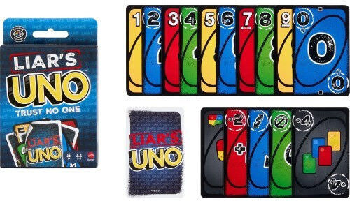 Επιτραπέζιο Παιχνίδι Uno Liars για 2-6 Παίκτες 7+ Ετών (EN) Mattel - Image 1