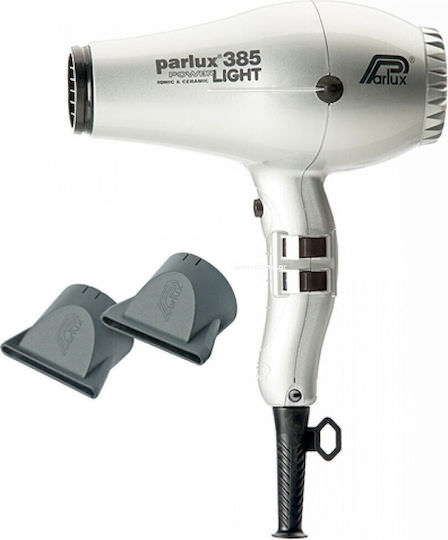 Parlux 385 Power Light Ionic Επαγγελματικό Πιστολάκι Μαλλιών 2150W Ασημί - Image 1