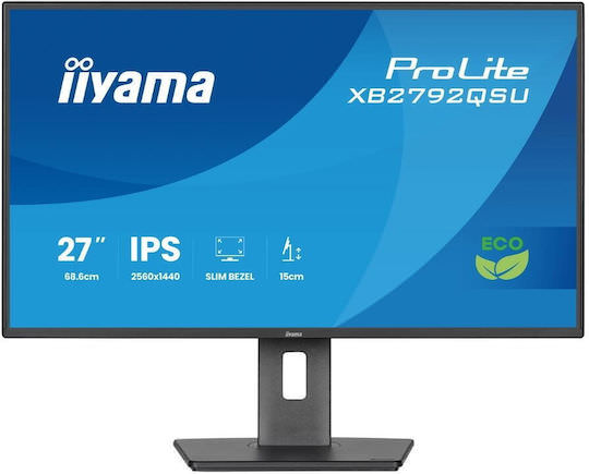 Iiyama ProLite XB2792QSU-B1 IPS Monitor 27" QHD 2560x1440 με Χρόνο Απόκρισης 3ms GTG - Image 1