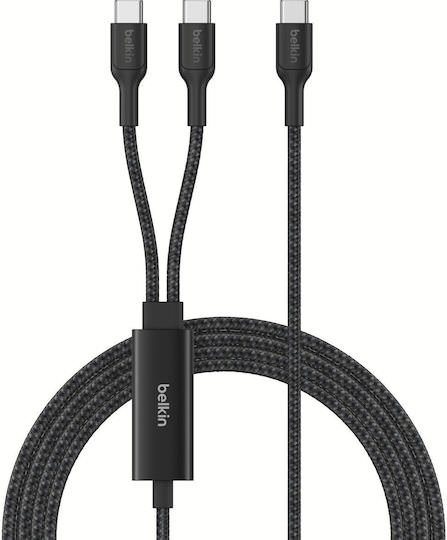 Belkin USB 2.0 Cable USB-C male - USB-C 140W Μαύρο 1.5m CAC004hq1.5MBK - Image 1