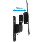 btv-2342lite Βάση Τηλεόρασης Τοίχου έως 25kg Μαύρο - Image 3