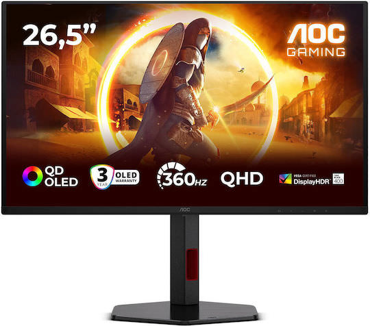 AOC Q27G4SDR OLED HDR Gaming Monitor 26.5" QHD 2560x1440 360Hz με Χρόνο Απόκρισης 0.03ms GTG - Image 1