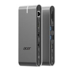 Acer USB-C Docking Station με HDMI/DisplayPort 4K PD Ethernet Γκρι (HP.DSCAB.022) - Image 2