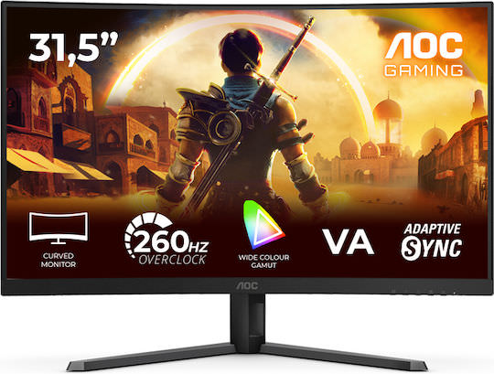 AOC C32G42ZE VA HDR Curved Gaming Monitor 31.5" FHD 1920x1080 240Hz με Χρόνο Απόκρισης 4ms GTG - Image 1