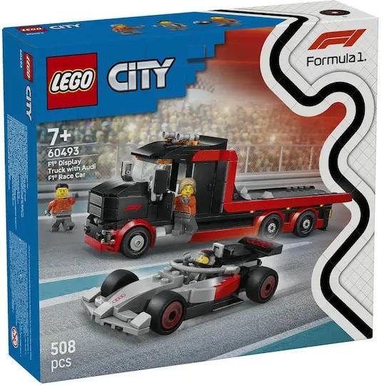LEGO City F1® Display Truck with Audi F1® Race Car για 7+ Ετών 508τμχ - Image 1