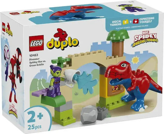 LEGO Duplo Spidey-Rex Dinosaur vs. Green Goblin για 2+ Ετών 25τμχ - Image 1