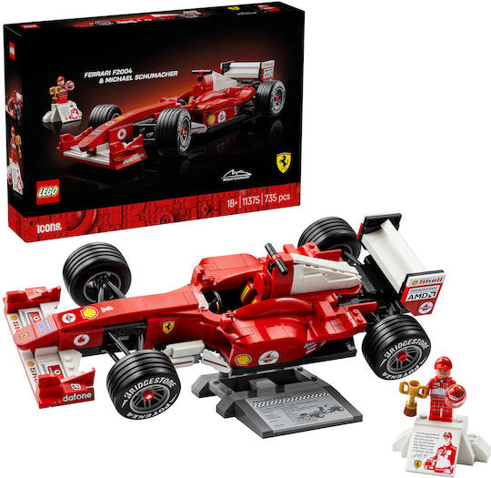 LEGO Icons Ferrari F2004 & Michael Schumacher για 18+ Ετών 735τμχ - Image 1
