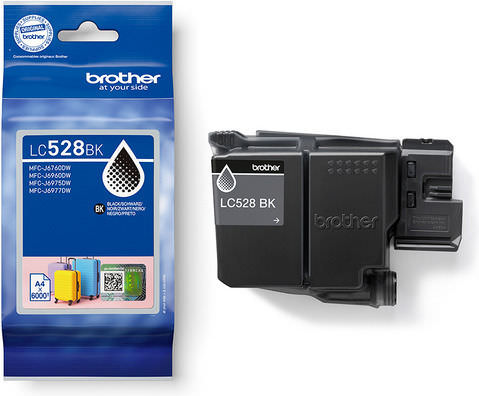 Brother LC528BK Γνήσιο Μελάνι Εκτυπωτή InkJet Μαύρο (LC-528BK) - Image 1