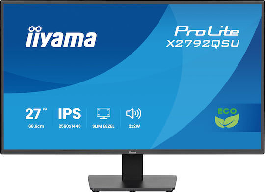 Iiyama ProLite X2792QSU-B1 IPS Monitor 27" QHD 2560x1440 με Χρόνο Απόκρισης 3ms GTG - Image 1
