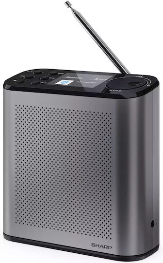 Sharp DR-P530OSAKA Φορητό Ραδιόφωνο Επαναφορτιζόμενο DAB+ με Bluetooth Γκρι - Image 1