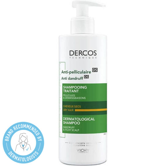 Vichy Dercos Anti Dandruff DS Σαμπουάν κατά της Πιτυρίδας για Ξηρά Μαλλιά Μαλλιά 390ml - Image 1