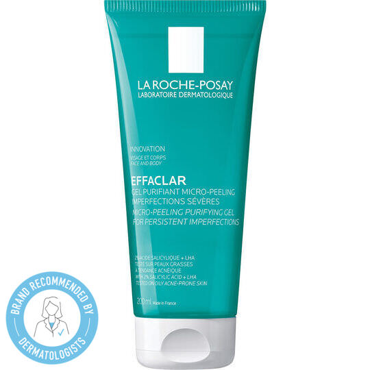La Roche Posay Effaclar Micro-Peeling Gel Καθαρισμού Προσώπου για Ακνεϊκές Επιδερμίδες 200ml - Image 1