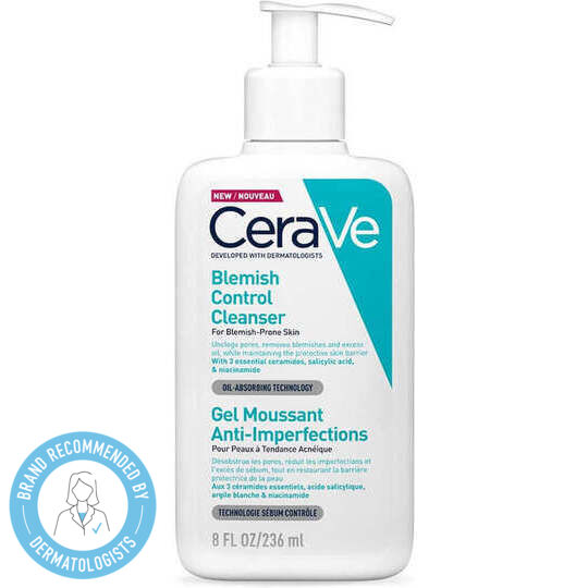 CeraVe Blemish Control Gel Καθαρισμού Προσώπου για Ακνεϊκές Επιδερμίδες 236ml - Image 1