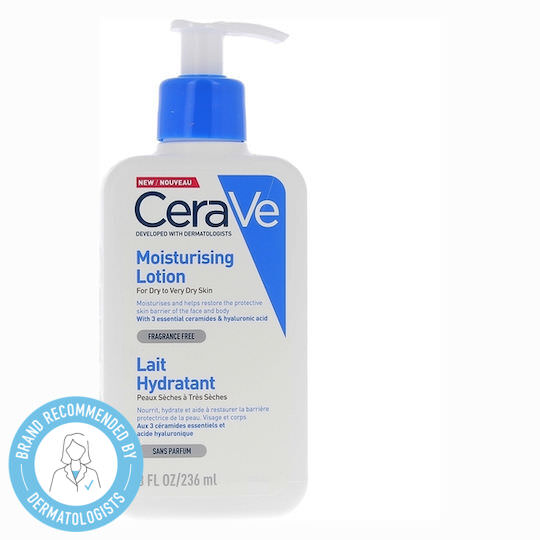 CeraVe Moisturising Ενυδατική Lotion Σώματος με Υαλουρονικό Οξύ για Ξηρές/Πολύ Ξηρές Επιδερμίδες 236ml - Image 1