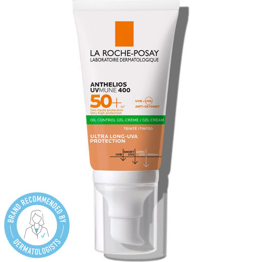 La Roche Posay Anthelios XL Dry Touch Anti-Shine Αδιάβροχο Αντηλιακό Gel Προσώπου SPF50 με Χρώμα 50ml - Image 1