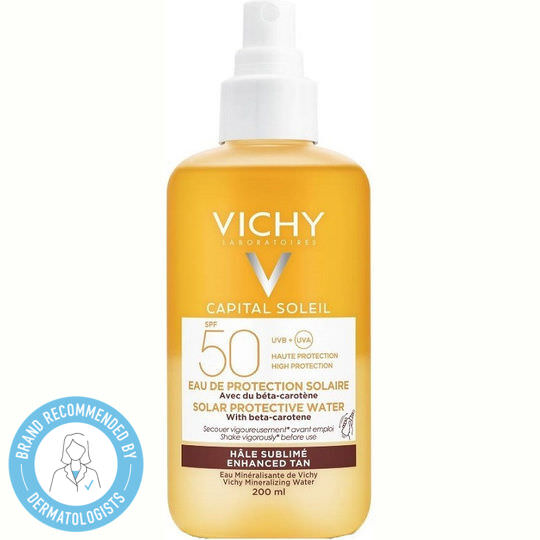 Vichy Capital Soleil Αδιάβροχη Αντηλιακή Λοσιόν για το Σώμα SPF50 σε Spray 200ml - Image 1