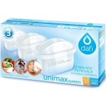 Dafi Water Filter Replacement for Pitcher made of Activated Carbon Standard Unimax 3pcs White - Image 2
