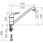Pyramis Asalia Kitchen Faucet Counter Beige - Image 3