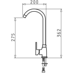 Pyramis Bello 090927601 Kitchen Faucet Counter - Image 2