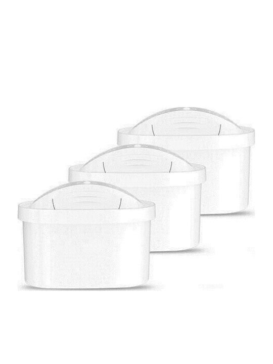 Dafi Water Filter Replacement for Pitcher made of Activated Carbon Standard Unimax 3pcs White - Image 1