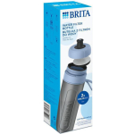 Brita Active Plastic Water Bottle with Mouthpiece and Filter 600ml Blue - Image 3