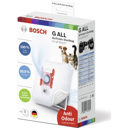 Bosch Vacuum Cleaner Bags 4pcs Compatible with Vacuum Cleaner Bosch / Siemens