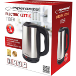 Esperanza Kettle 2.5lt 2200W Silver - Image 2