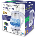 Esperanza Salto Angel Kettle 1.7lt 2200W White - Image 4